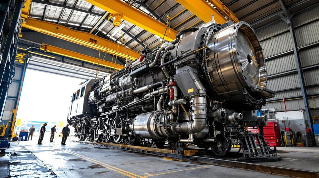 diesel locomotive power assembly