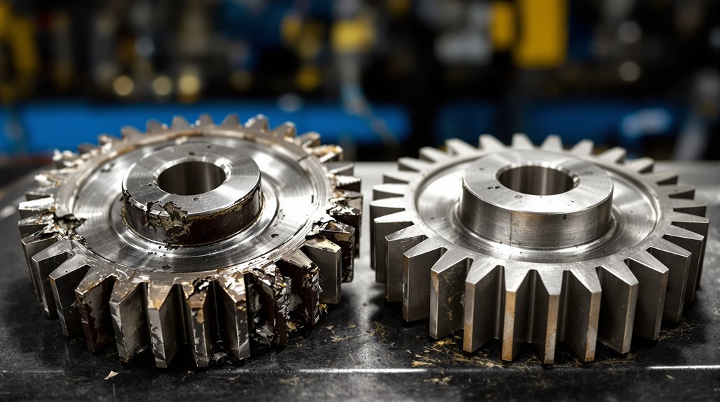 heat treated pinion defects