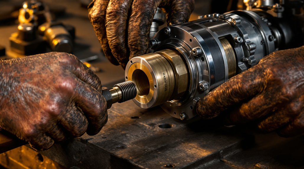 protect bushings align press gently