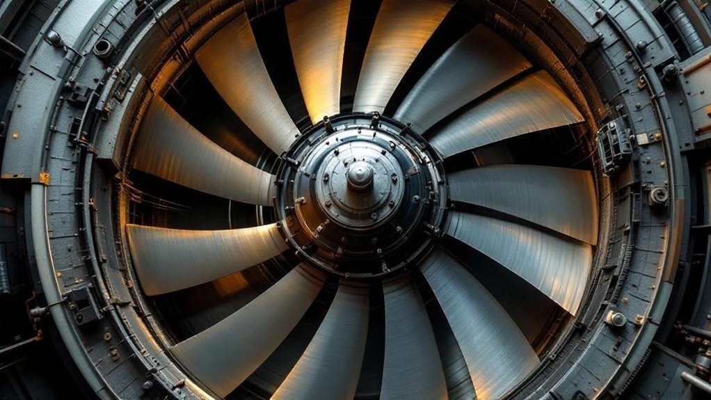 axial blades generate thrust