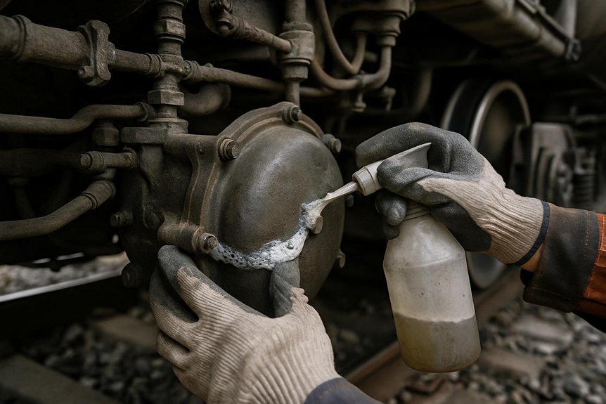 brake pipe diaphragm leak test