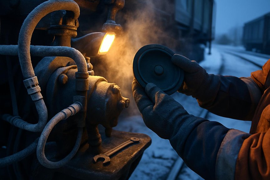 cold weather brake diaphragm sealing