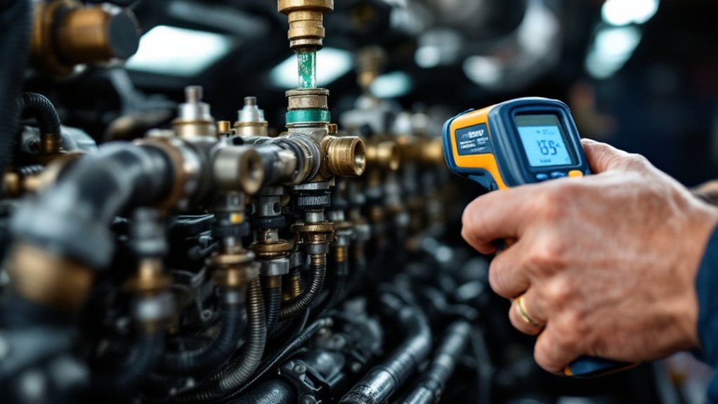 coolant flow failure diagnostics