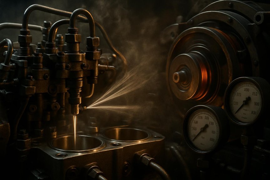 locomotive diesel injection timing mechanics