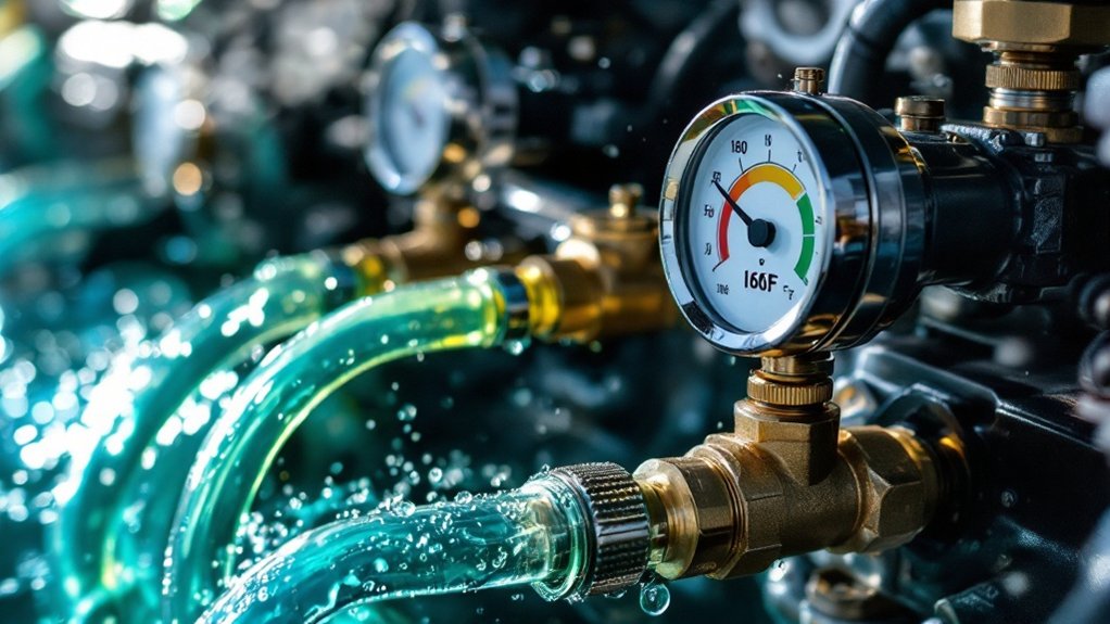 marine engine coolant target temperatures