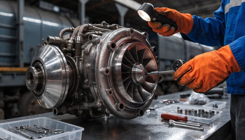 Inspect Bearings, Wheels, and Oil Systems