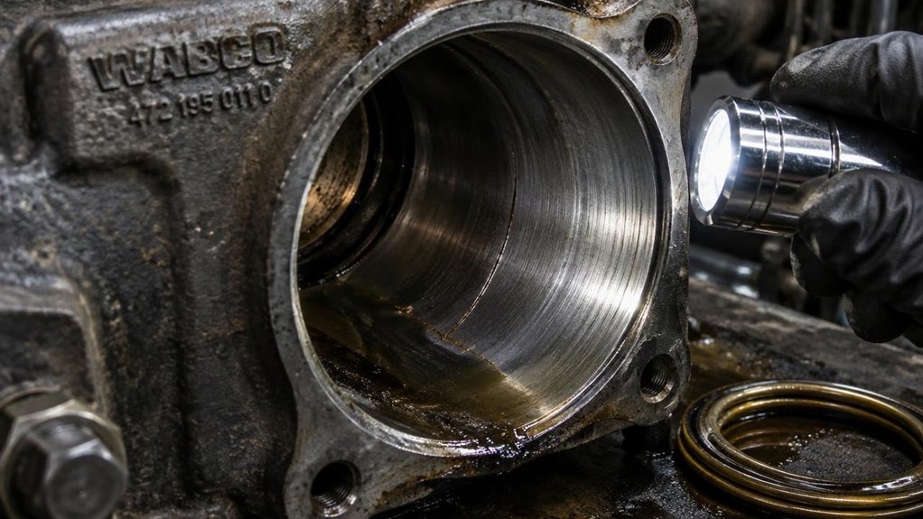 Inspect the WABCO Bore for Scoring