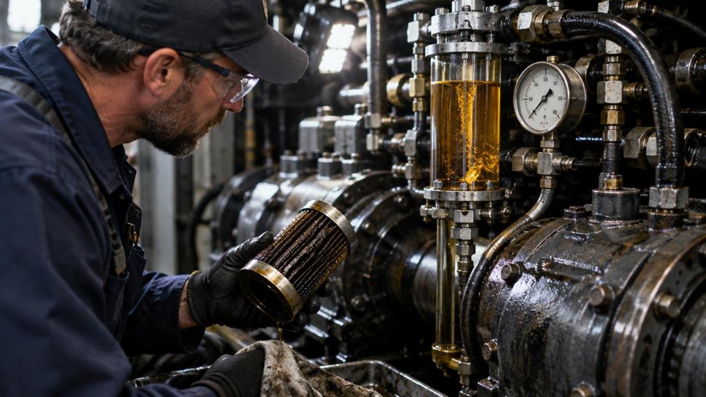 Inspect Bearing Oil Flow, Pressure, and Filters