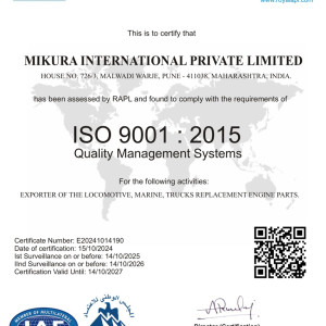 ISO CERTIFICATE ISO CERTIFICATE